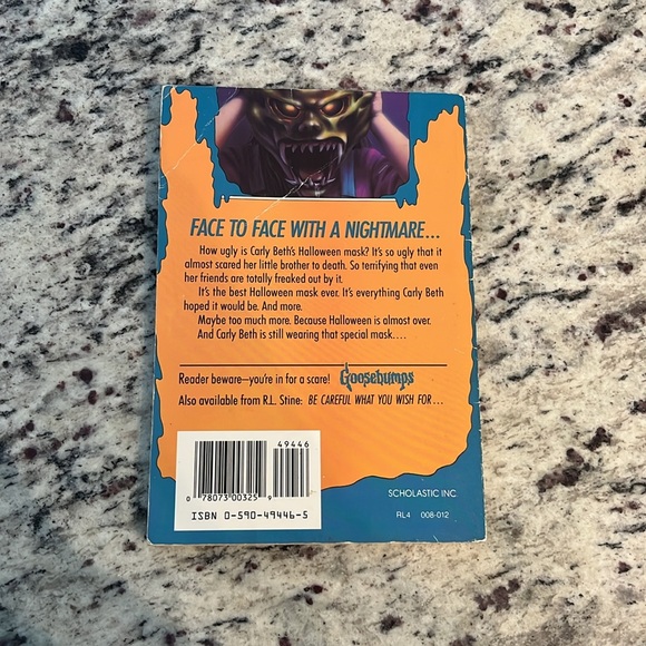 R.L. Stine Goosebumps The Haunted Mask #11 1993 11th print - Picture 3 of 4